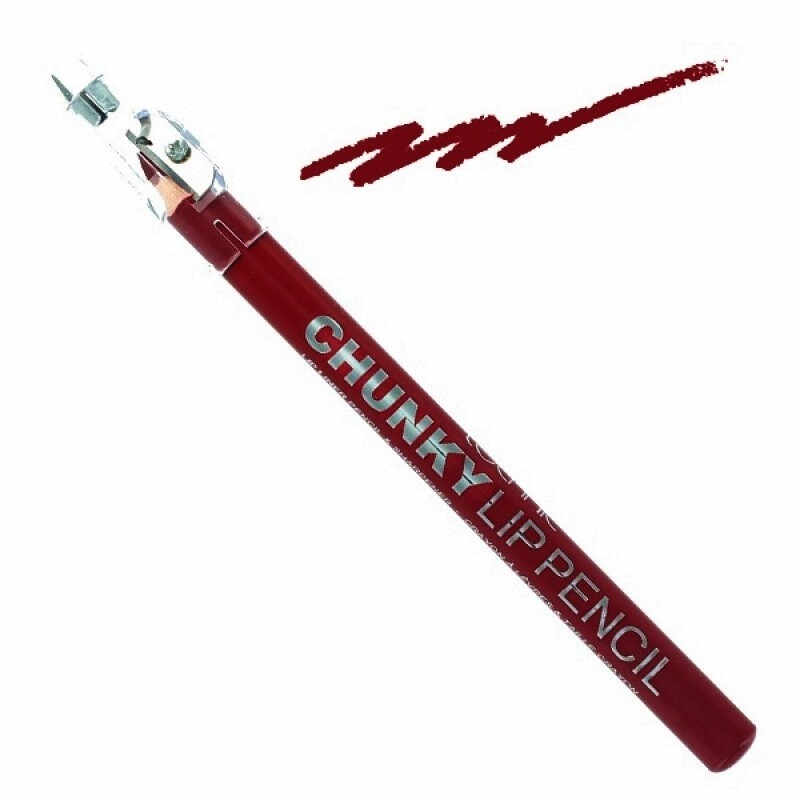 Creion de buze Technic Chunky cu ascutitoare, Red Velvet