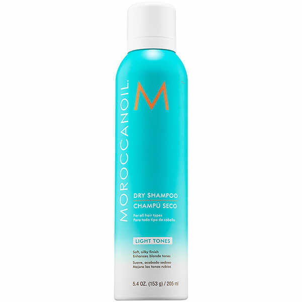 Sampon uscat Moroccanoil Dry Shampoo Light Tones pentru par deschis la culoare 205 ml