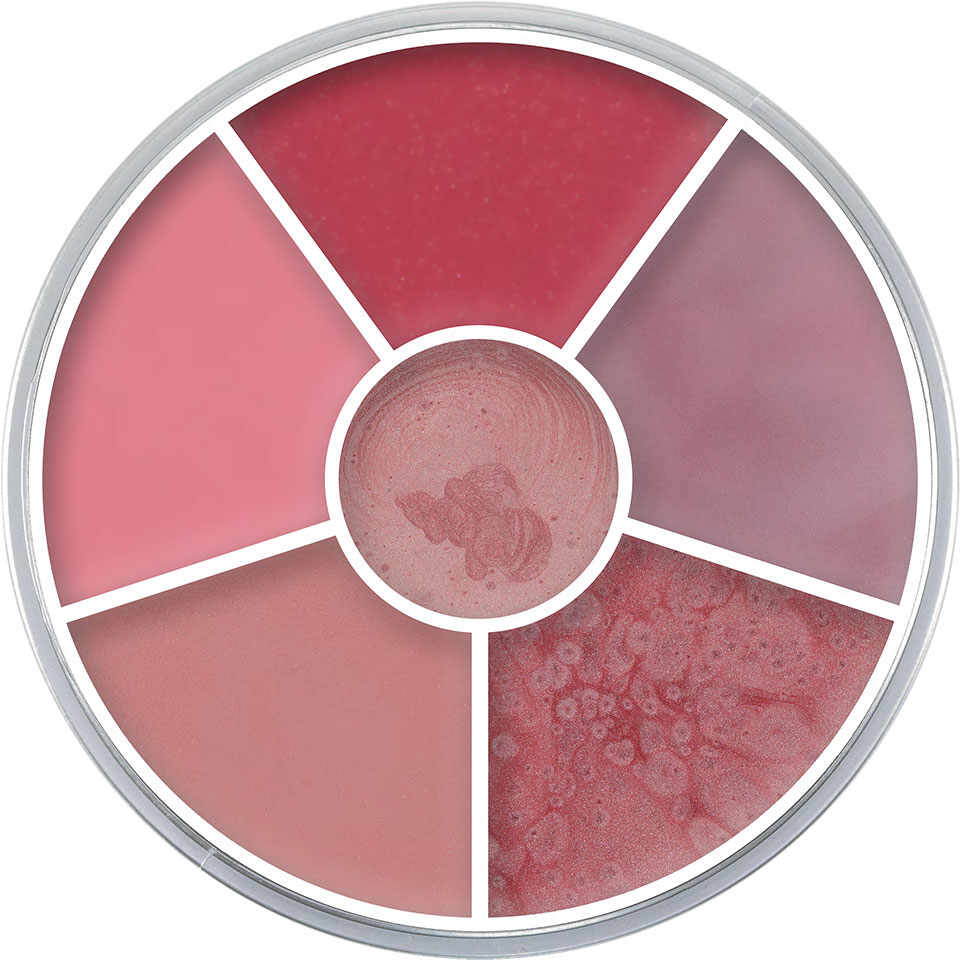 Paleta rujuri Kryolan Lip Rouge Wheel 6 culori E 30g