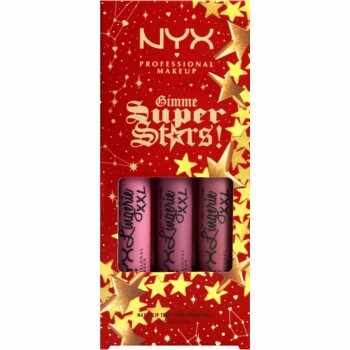 NYX Professional Makeup Gimme SuperStars! Lip Lingerie XXL Trio set cadou de buze