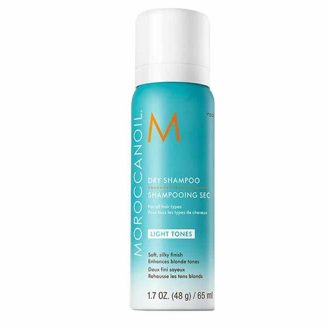 Sampon uscat Moroccanoil Dry Shampoo Light Tones pentru par deschis la culoare 65 ml