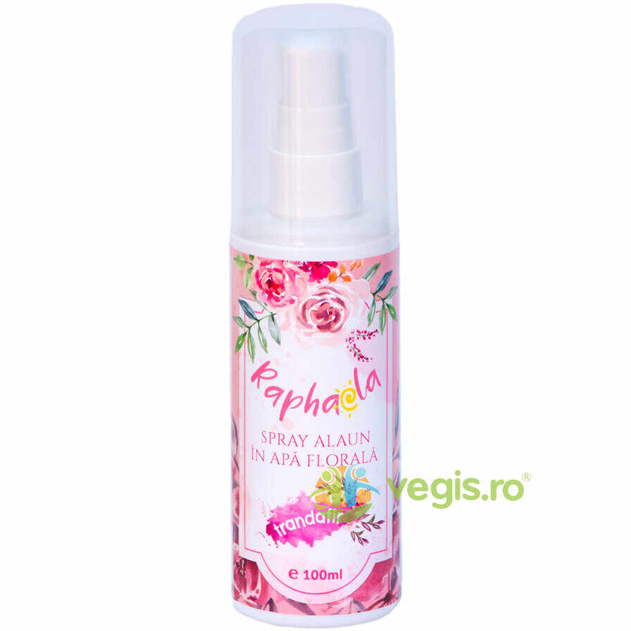 Deodorant Spray Alaun in Apa Florala de Trandafir 100ml