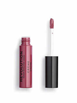 Ruj de buze lichid Makeup Revolution London, Creme Lip Liquid Lipstick, 117 Bouquet, 3 ml