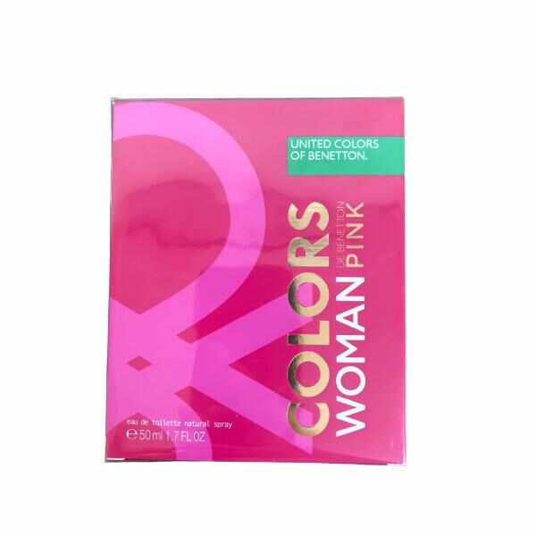 Apa de Toaleta Colors de Benetton Woman Pink United Colors of Benetton, Femei, 50 ml