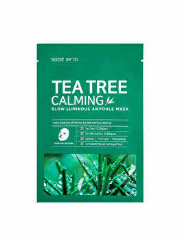 Masca calmanta pentru fata Somebymi, Tea Tree Calming, cu arbore de ceai, 25 g x 10 buc.