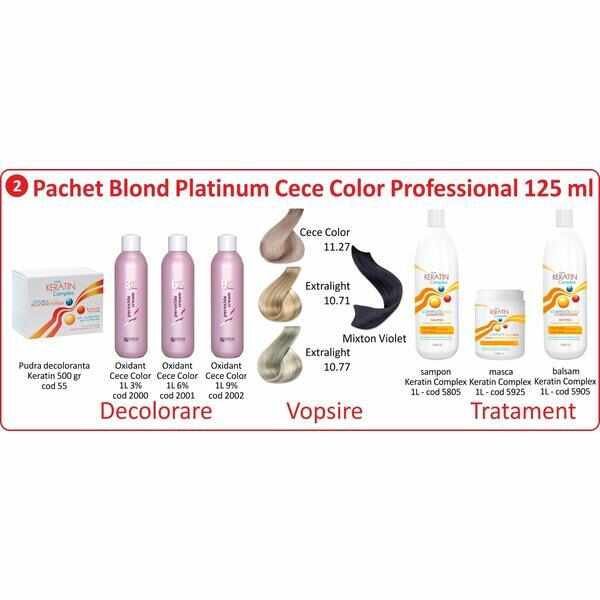 Pachet promo vopsire par - Blond Natural Silver Cece Color Professional