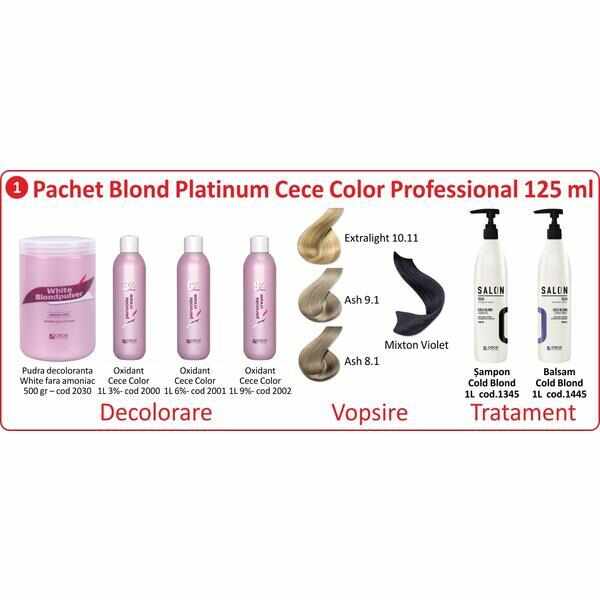 Pachet promo vopsire par - Blond Platinum Cece of sweden Color Professional