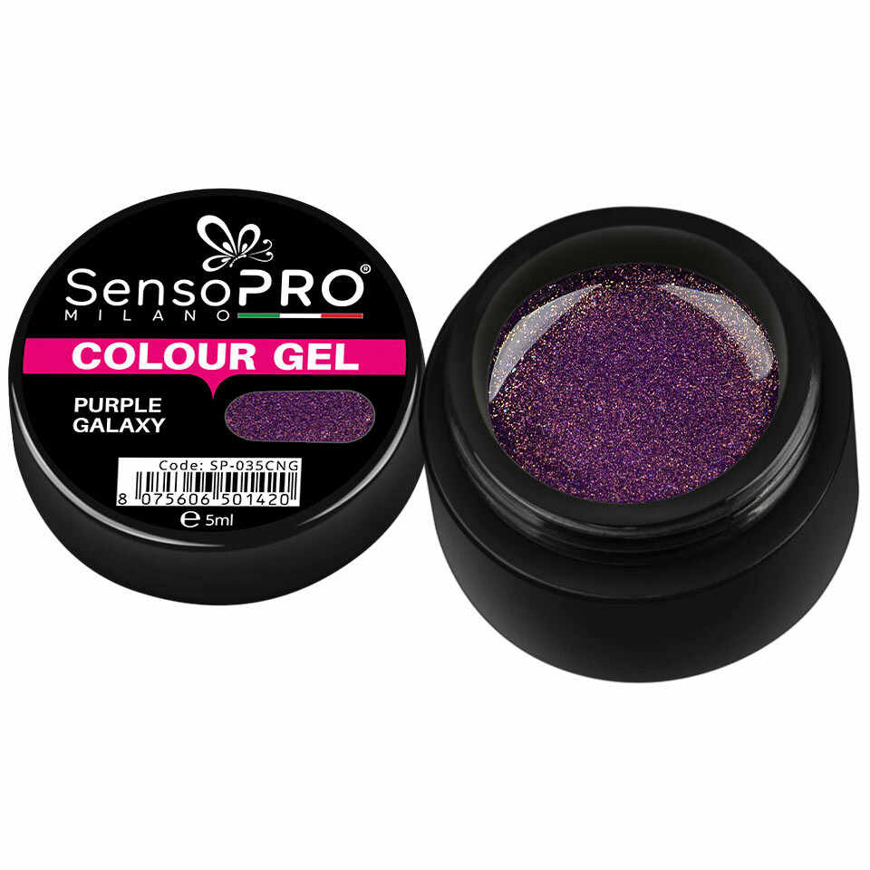 Gel UV Colorat Purple Galaxy 5ml, SensoPRO Milano