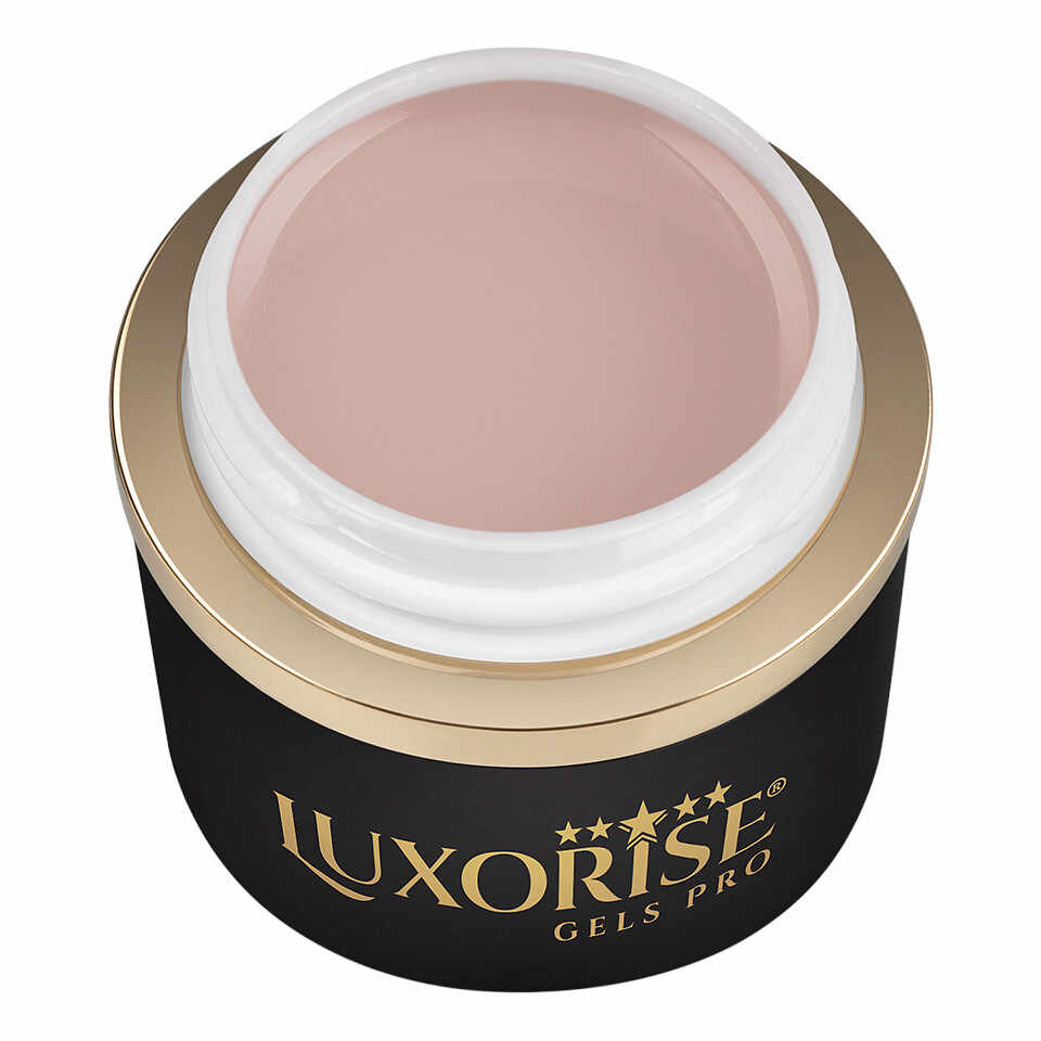 Gel UV Constructie Unghii RevoFlex LUXORISE 15ml, Cover Nude - Medium