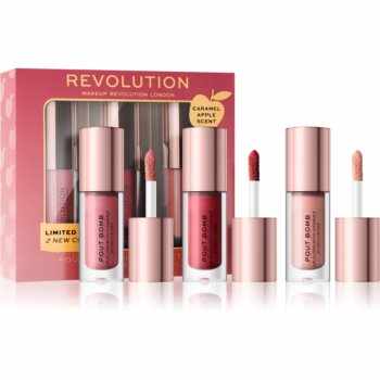 Makeup Revolution Pout Bomb set cu luciu de buze