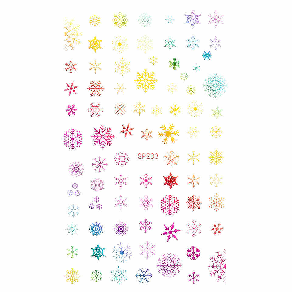 Sticker Unghii LUXORISE, Winter Snowflakes SP203