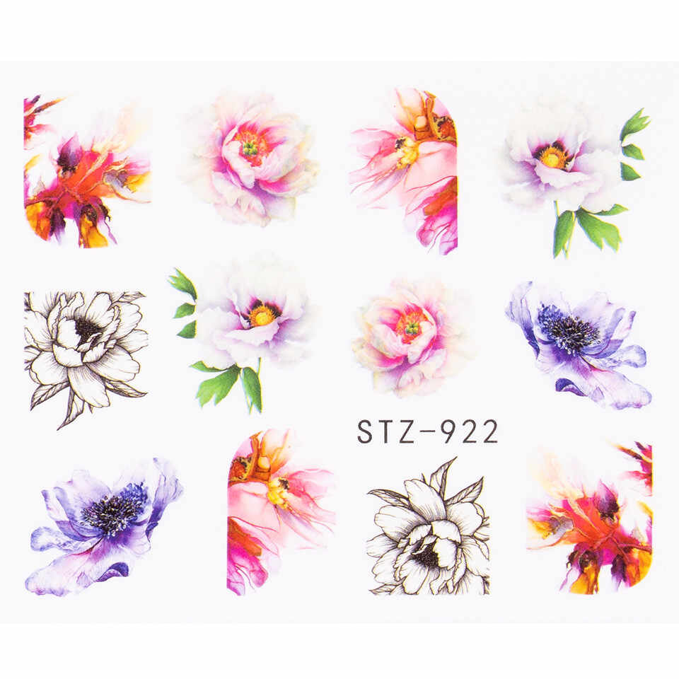 Tatuaj Unghii LUXORISE Flower Mix, STZ-922
