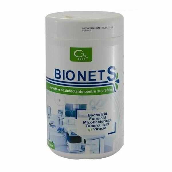 Pachet - 2 Bucati Bionet S ( 300 Buc ) Servetele Dezinfectant Suprafete