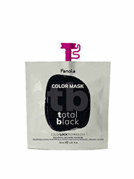 Masca nuantatoare pentru par Fanola, Color Mask, Total Black, 30 ml