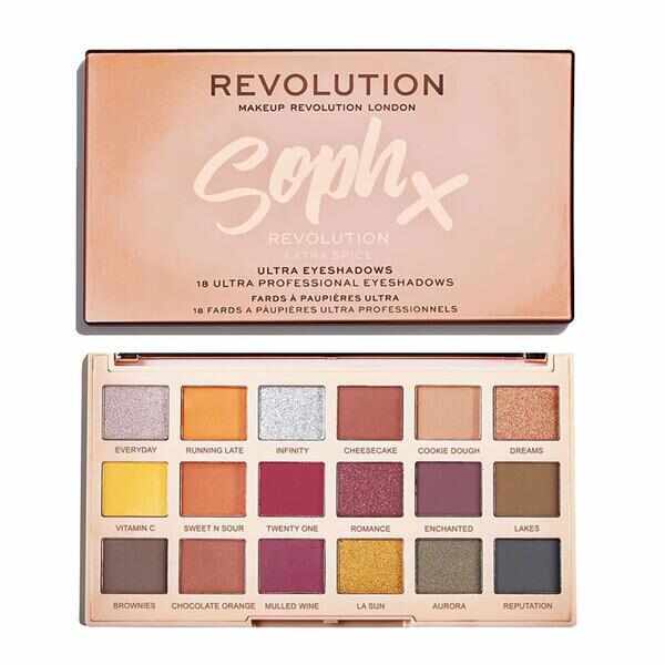 Paleta de farduri Makeup Revolution X Soph Extra Spice, 26, 4 g
