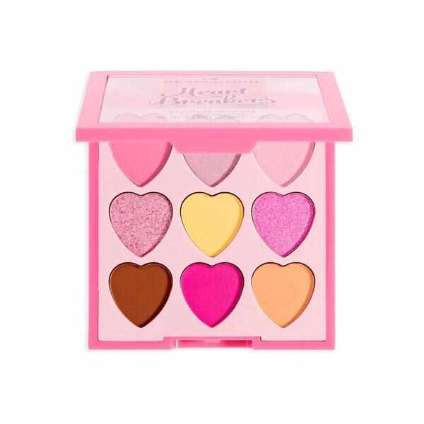 Paleta fard de ochi, Candyfloss Heartbreakers, Makeup Revolution, 9x0.55g