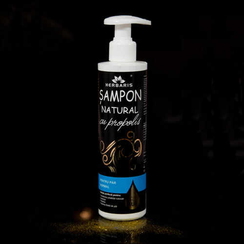 Șampon natural cu propolis pentru păr normal, 250ml | Herbaris