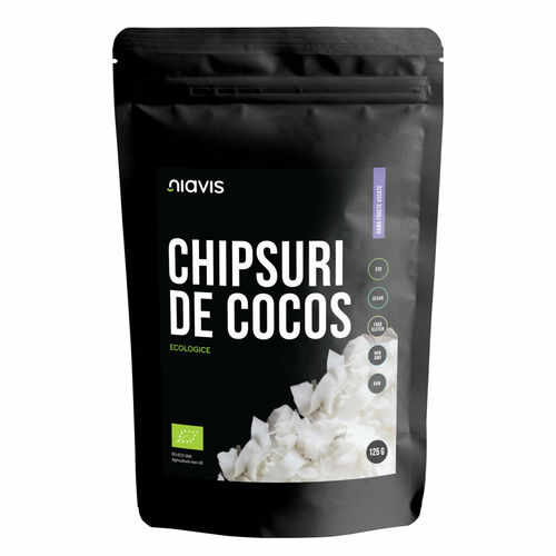 Chipsuri de Cocos Raw Ecologice 125g | Niavis 