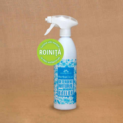  Detergent natural pentru igienizarea băilor cu Roiniţă , 500ml | Herbaris