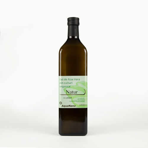 Aloe-Natur Gel organic de Aloe Vera, cu pulpă | AquaNano