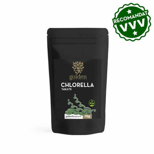 Chlorella Tablete 100% Naturale, 125g/250 tablete | Golden Flavours