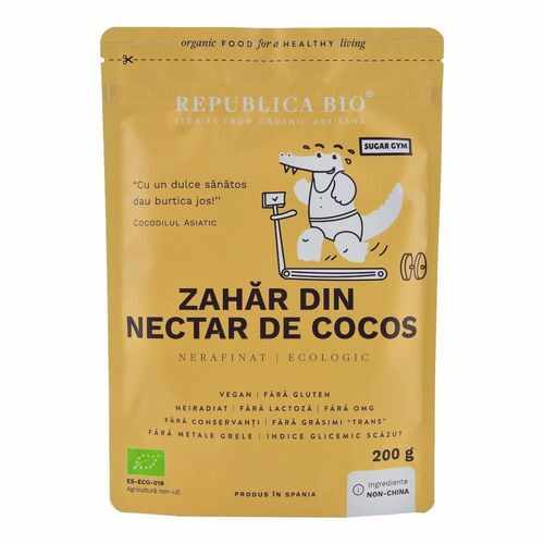 Zahăr din Nectar de Cocos Ecologic Pur, 200g | Republica BIO