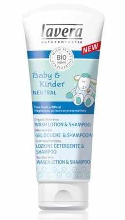 Șampon și Gel de Duș Pentru Copii și Bebe, Fără Parfum - Baby & Children Sensitiv, 200ml | Lavera