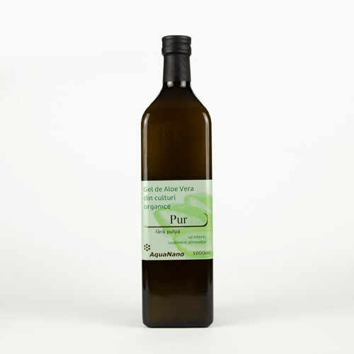 Aloe-Pur Gel Organic de Aloe Vera, Fără Pulpă, 1000ml | AquaNano