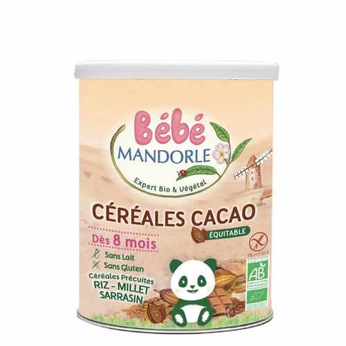 Cereale cu Cacao Pentru Bebeluși - de la 8 luni, 400g | La Mandorle