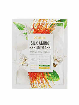 Masca faciala Petitfee & Koelf, Silk Amino Serum, cu aminoacizi de matase, 1 buc.
