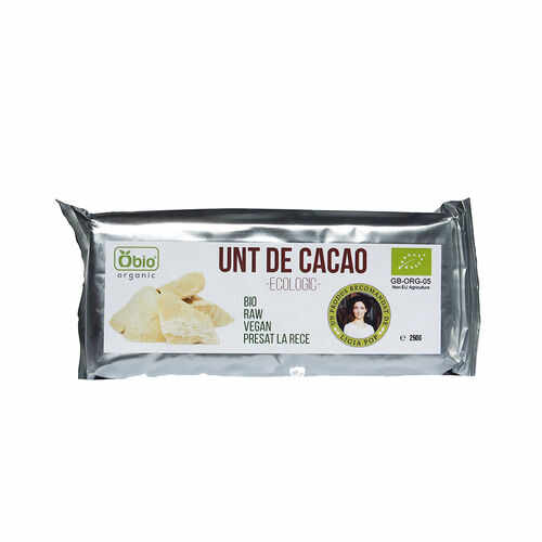 Unt de cacao raw eco, 250g | Obio