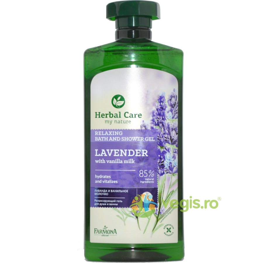 Herbal Care Gel Relaxant De Baie Si Dus Cu Lavanda Si Lapte De Vanilie 500ml