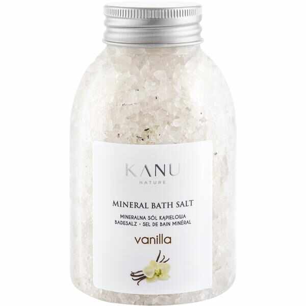 Sare de Baie Minerala cu Vanilie - KANU Nature Mineral Bath Salt Vanilla, 350 g