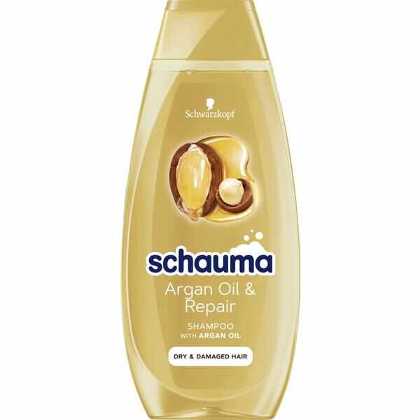 Sampon Reparator cu Ulei de Argan pentru Par Uscat si Deteriorat - Schwarzkopf Schauma Argan Oil & Repair Shampoo with Argan Oil Dry & Damaged Hair, 400 ml