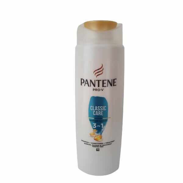 Sampon, Balsam si Tratament pentru Par Normal si Mixt - Pantene Pro-V Classic Care 3 in 1 Shampoo Conditioner Treatment, 200 ml