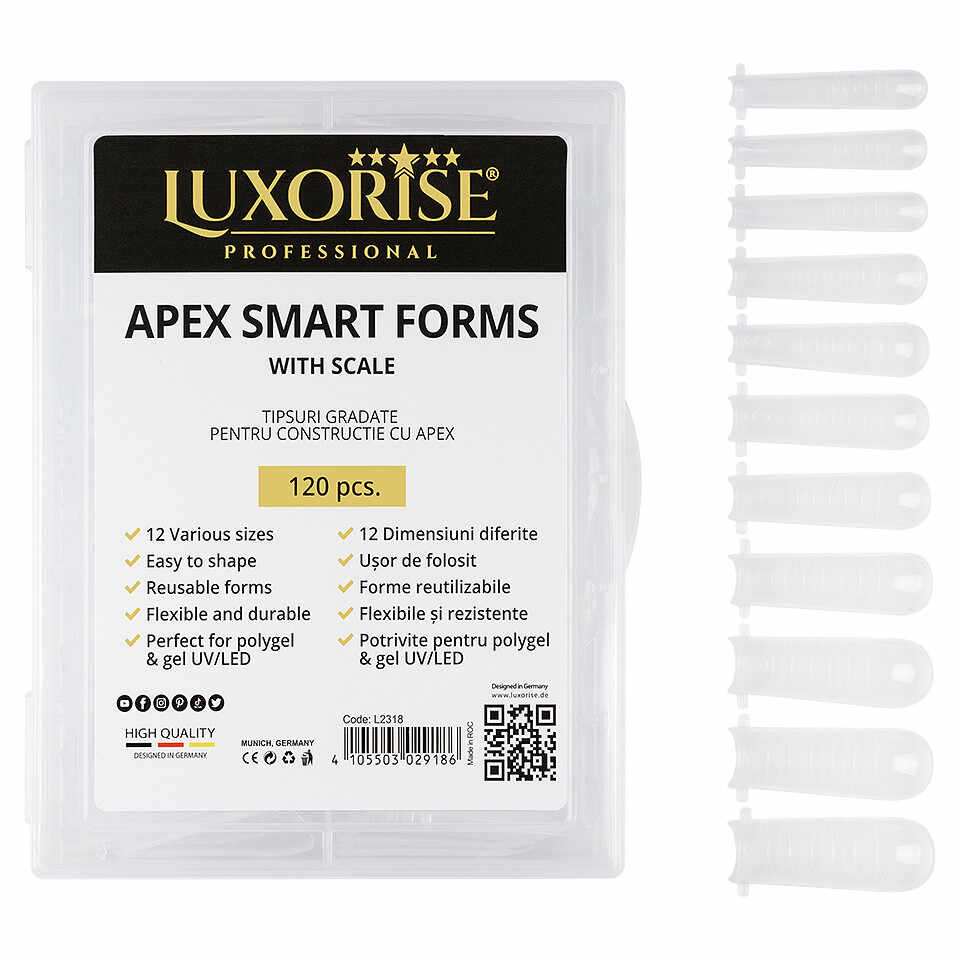 Tipsuri Smart Forms LUXORISE pentru constructie cu apex, 120 buc