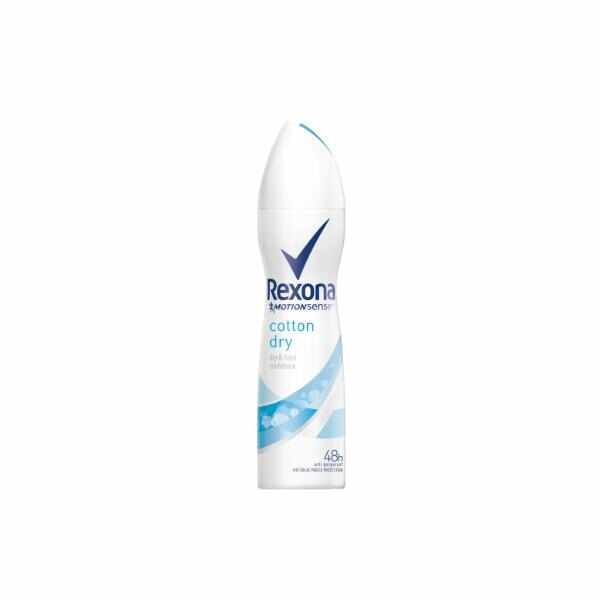 Deodorant Antiperspirant Spray pentru Femei - Rexona MotionSense Cotton Dry 48h, 150ml