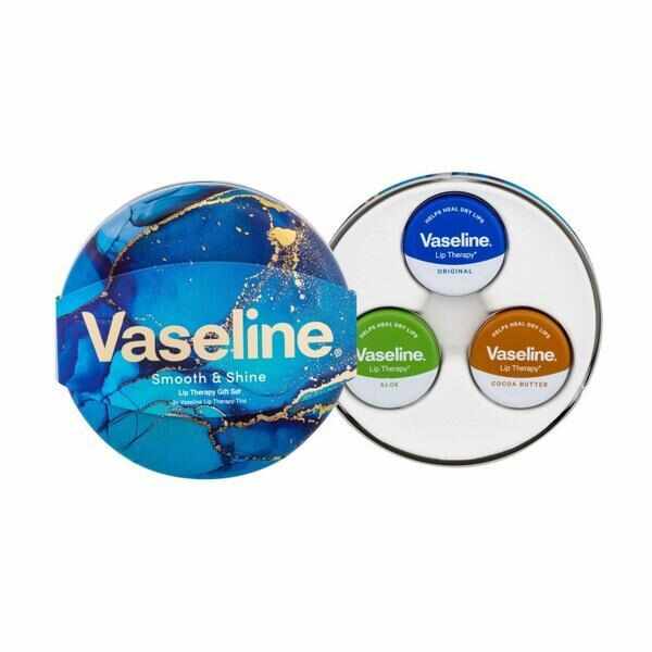 Set Cadou Balsam de buze Vaseline Smooth & Shine Lip Therapy, 3 buc, 20g
