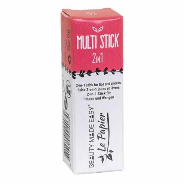 Stick 2 in 1 Vegan pentru Buze si Obraji Multi Stick Beauty Made Easy, nuanta 03 Pink, 6 g