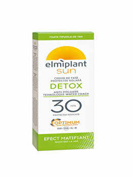 Crema de fata cu protectie solara Elmiplant Sun Detox, SPF 30, 50 ml