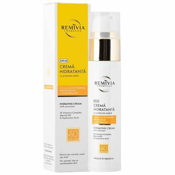 Crema hidratanta cu protectie solara SPF 50 Remivia Cosmetics, 50ml