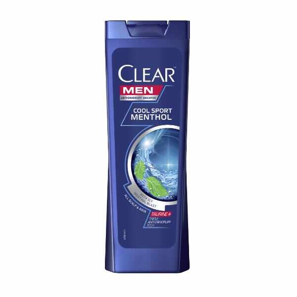 Sampon Mentolat Antimatreata pentru Barbati - Clear Men Anti-Dandruff Shampoo Cool Sport Menthol, 400ml