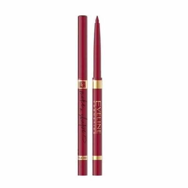 Creion pentru buze, Eveline Cosmetics, Make a Shape, Automatic Lip Liner, waterproof, nuanta 06 True Red