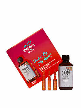 Set pentru igrijirea parului Nashi, Hair Energy Box, (Tratament fiole Energy, 12 x 6 ml + Sampon Energy, 200 ml)