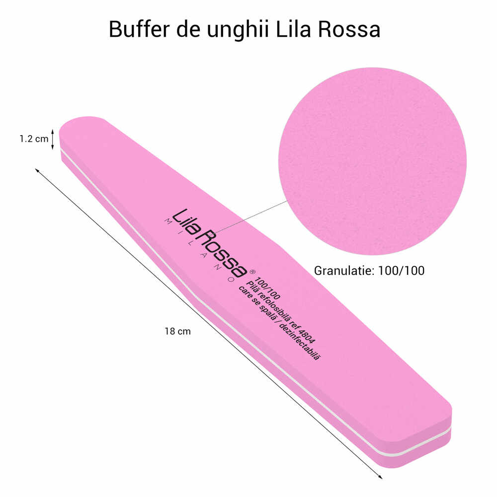 Pila Buffer 100/100 Refolosibila Lila Rossa, Romb