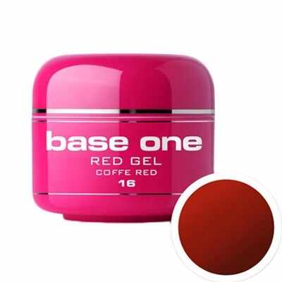 Gel UV Color Base One 5 g Red one-coffe-red-16