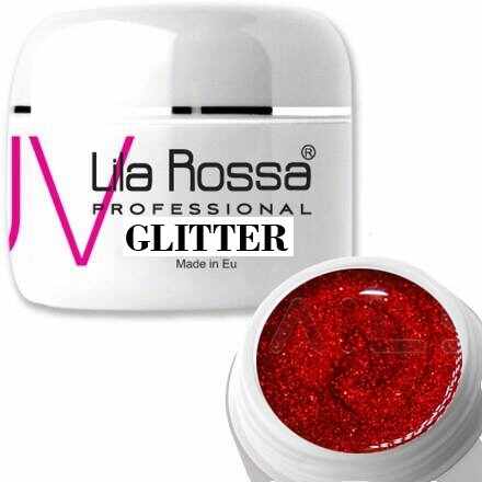 Gel uv color Lila Rossa GLITTER 5 g E24-04