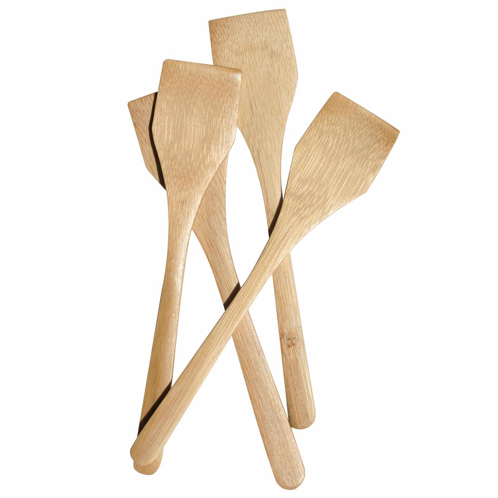 Set 4 spatule patrate din lemn