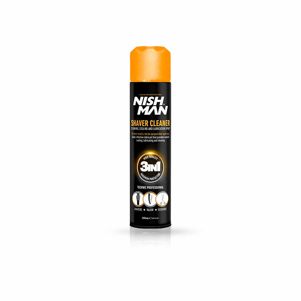 Spray 3 in 1 pentru Masinile de Tuns NISH MAN - 300 ml
