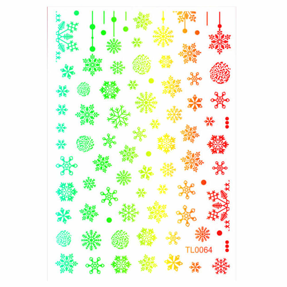 Sticker Nail Art Lila Rossa pentru Craciun, Revelion si Iarna TL0064